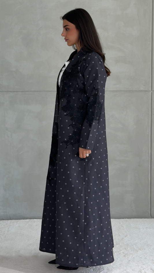 Midnight Polka Lace