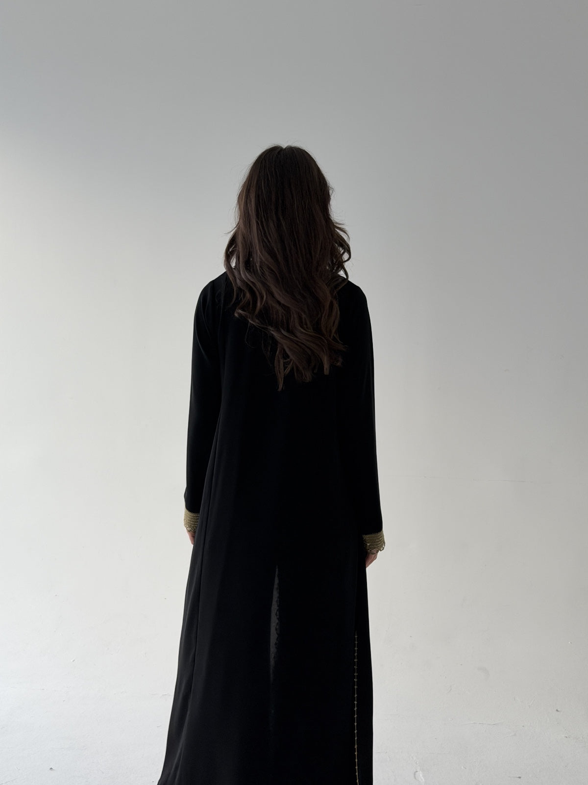 Gold Line Abaya