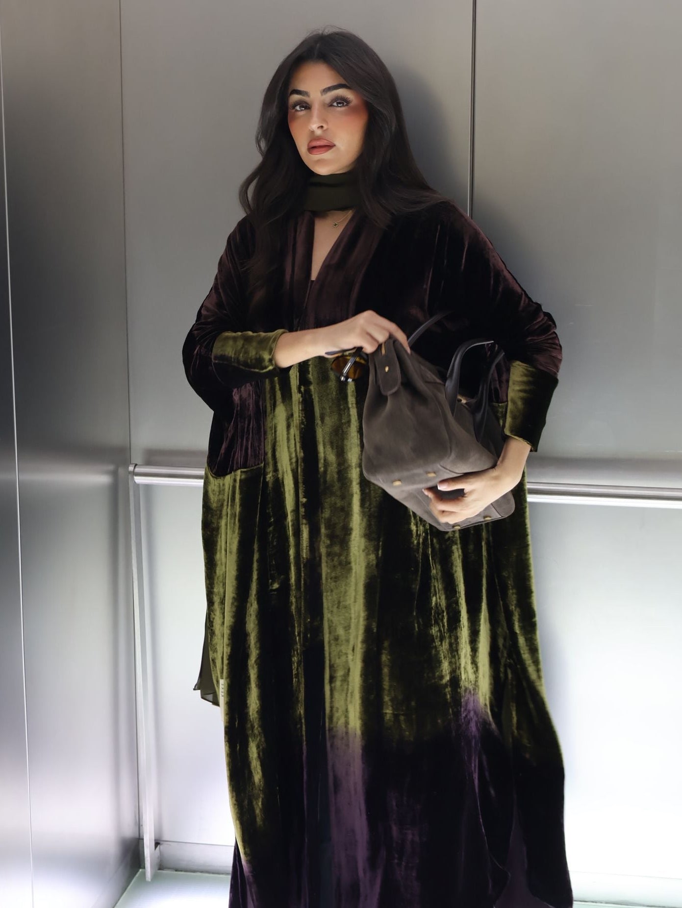 olive velvet