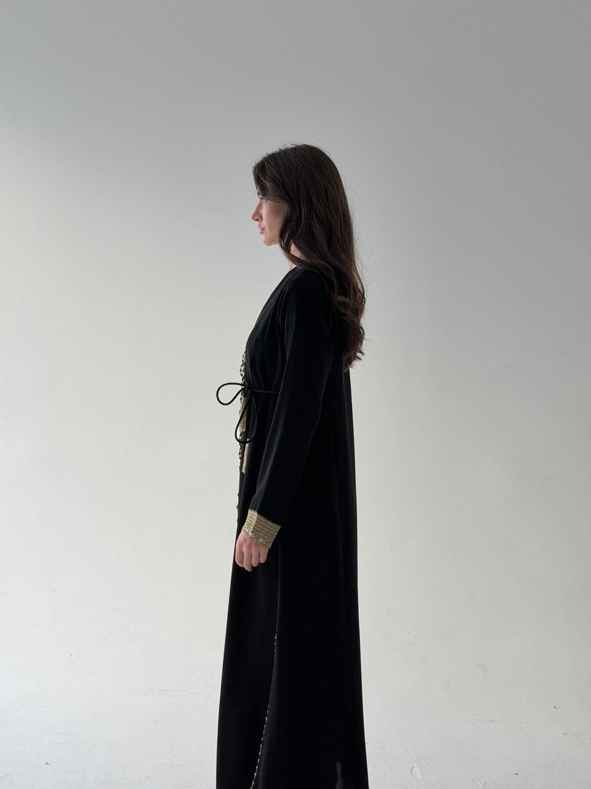Gold Line Abaya