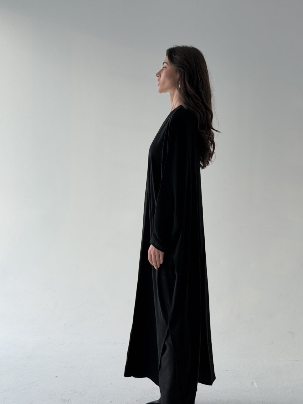 Black Embroidered Abaya