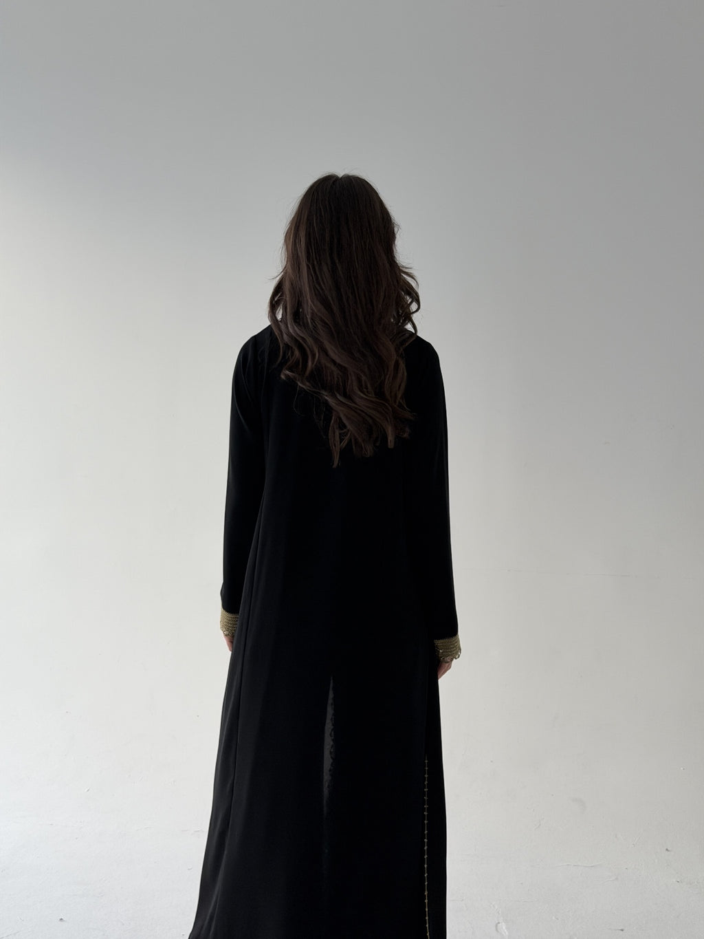 Gold Line Abaya