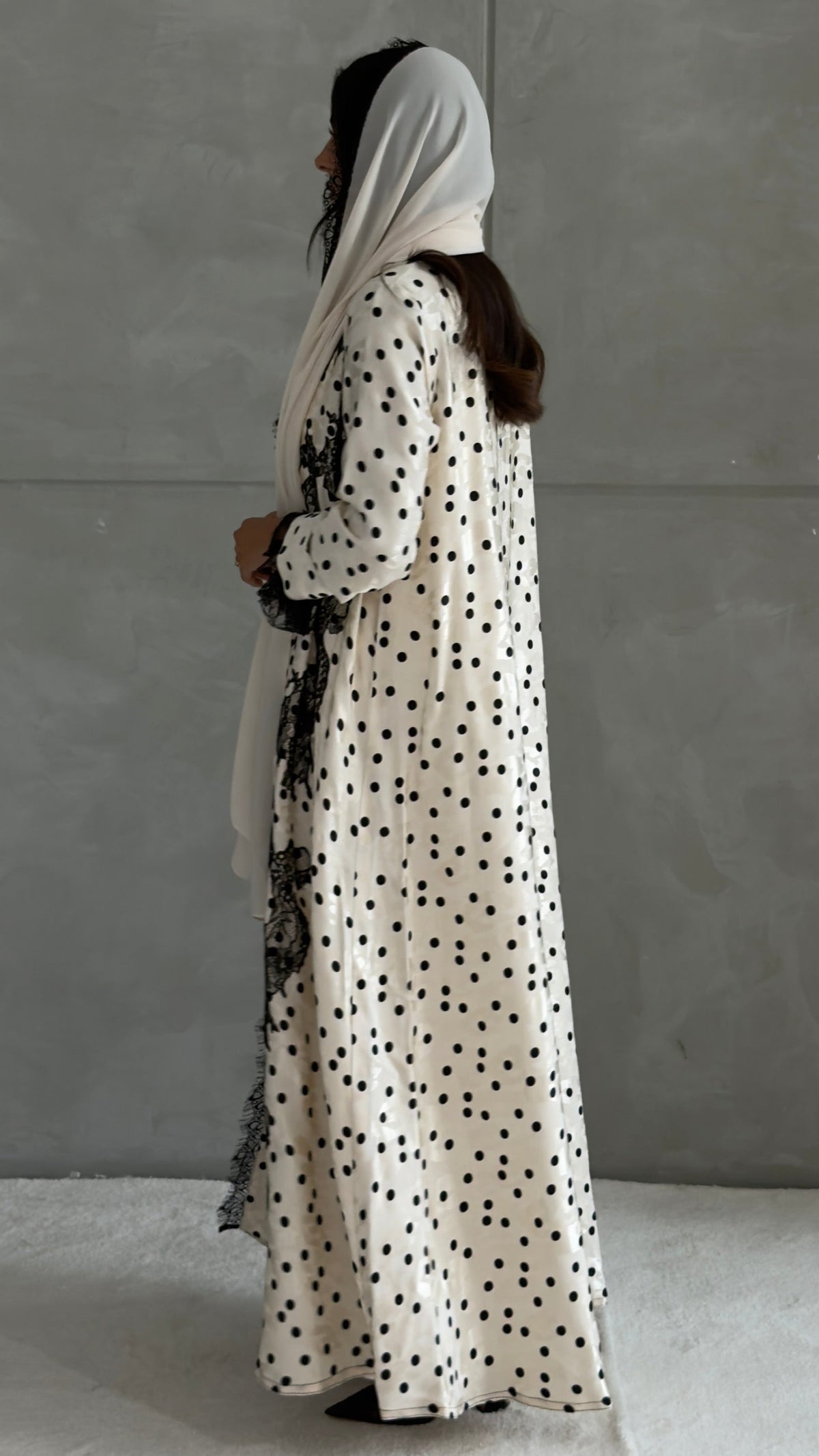 Ivory Lace Dot