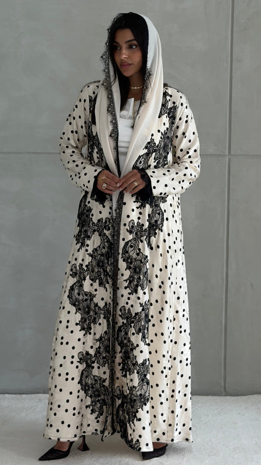 Ivory Lace Dot