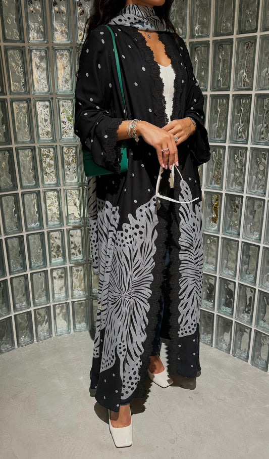 Polka abaya