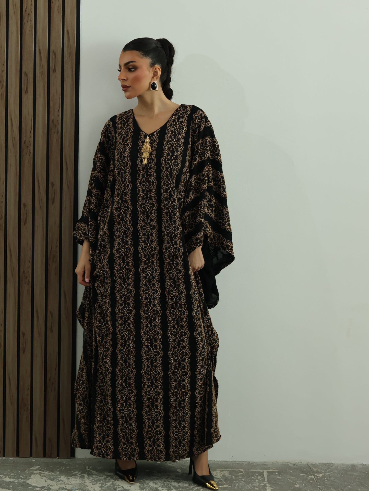 Keke Gilded Black Jalabiya