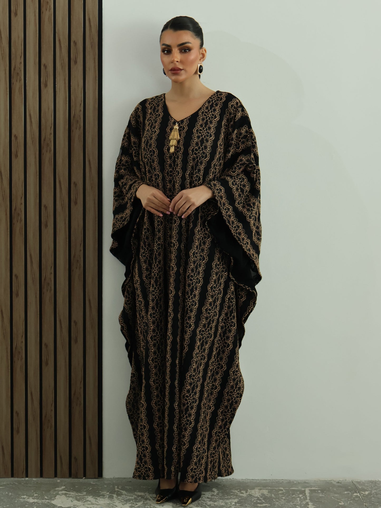 Keke Gilded Black Jalabiya