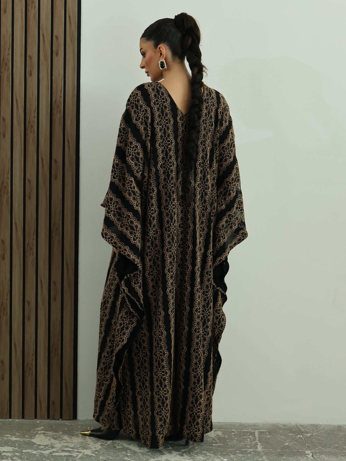 Keke Gilded Black Jalabiya