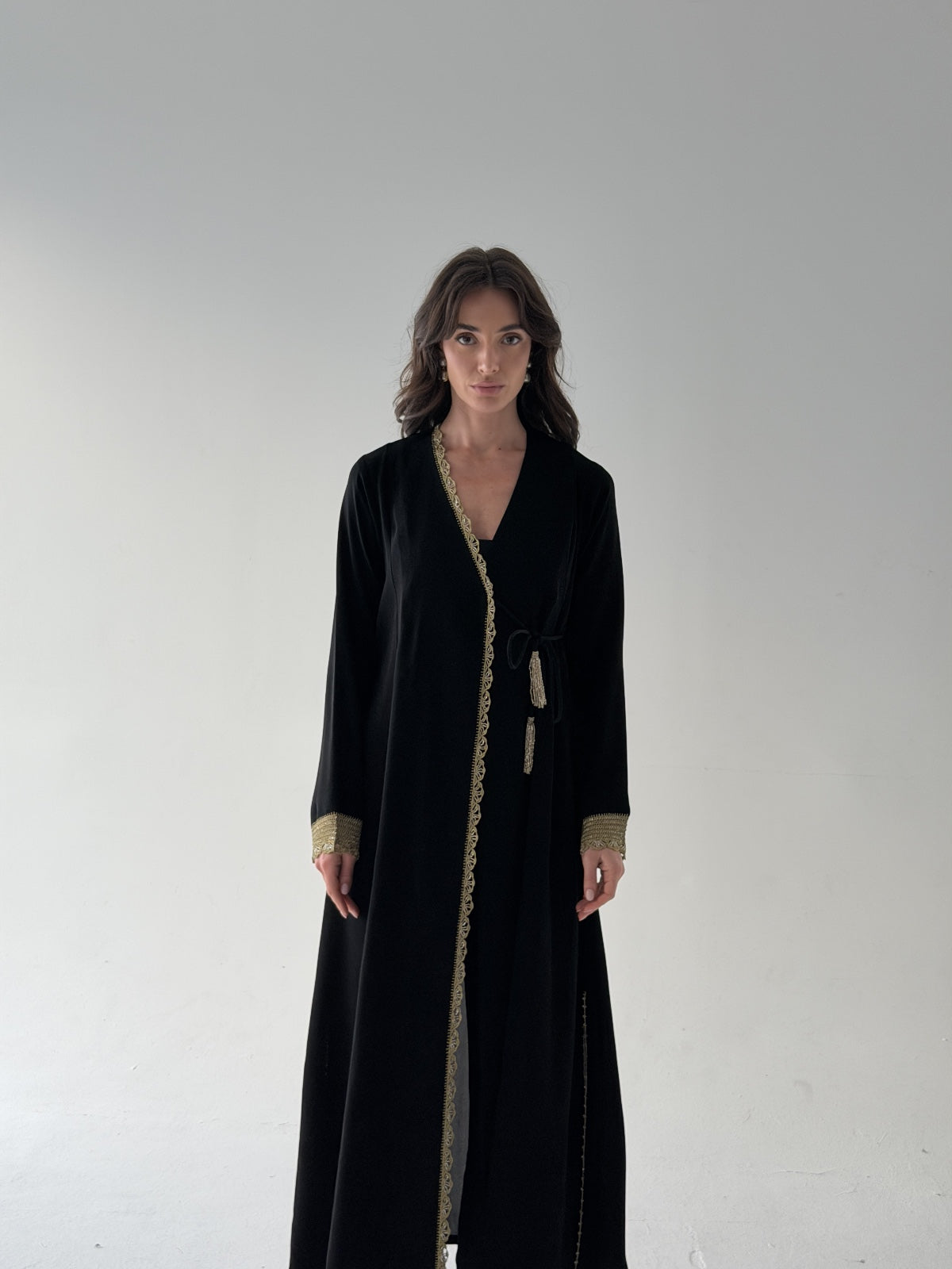 Gold Line Abaya
