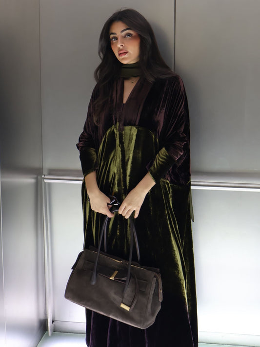 olive velvet